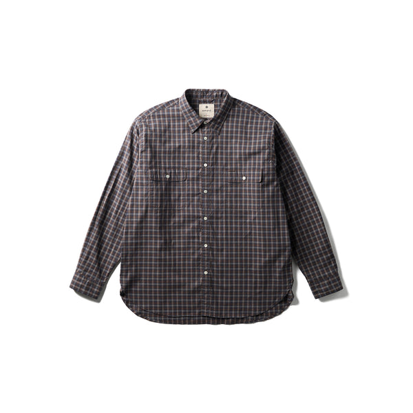 トップス Special uknown Old ombre check shirt Organic Cotton Ombre Check Shirt – Snow Peak