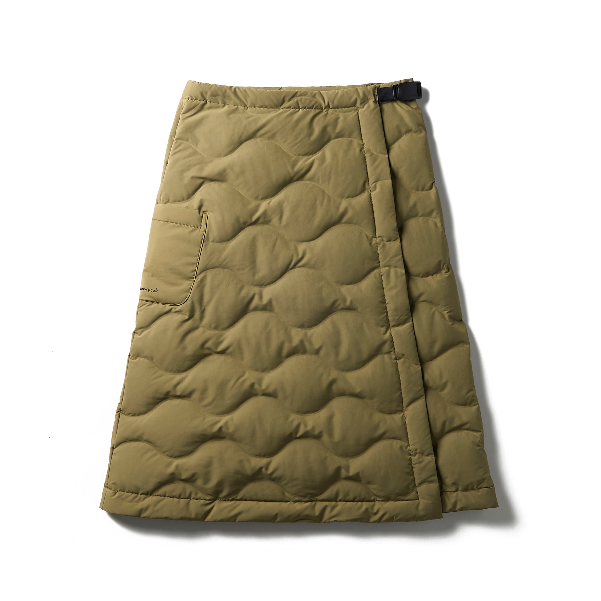 Seamless Quilted Down Wrap Skirt Olive SK-25AW00411066 - Snow Peak UK