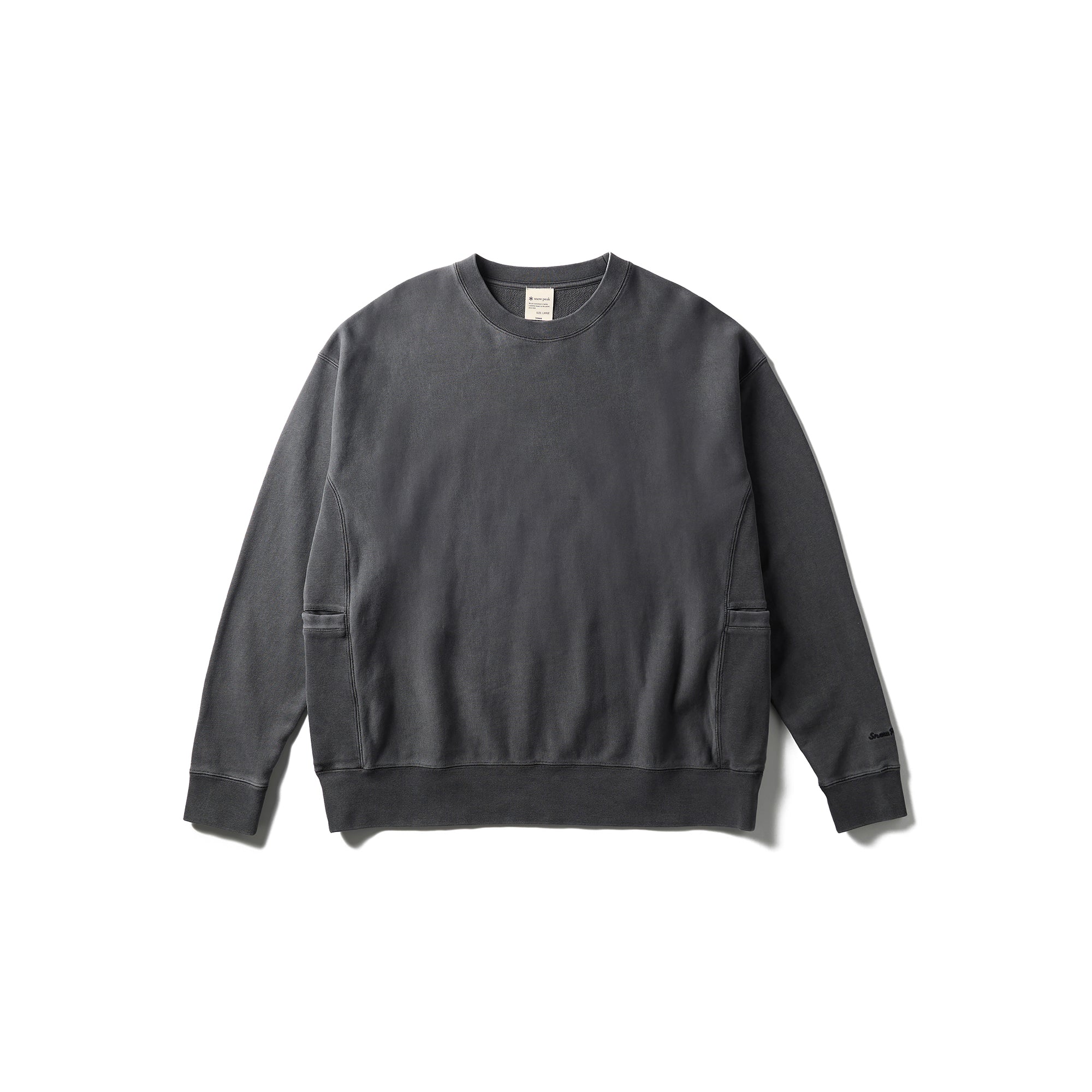 Garment Dyed Pullover Charcoal SW-25AU01211013 - Snow Peak UK