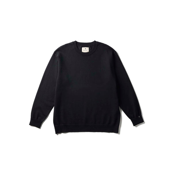 Washable Wool Crewneck Knit Black KN-25AU00102019 - Snow Peak UK