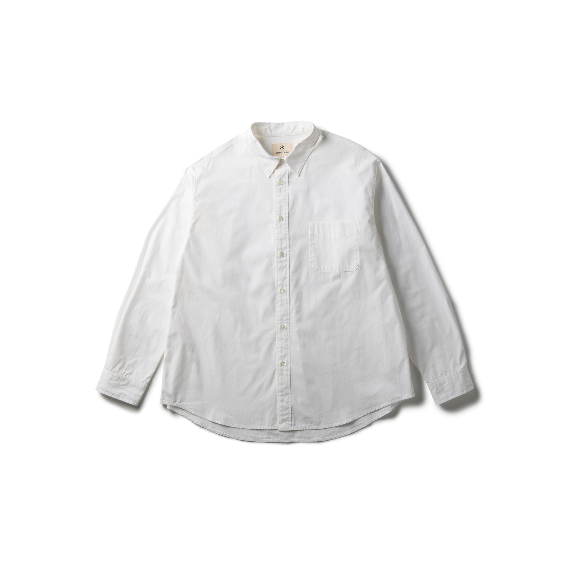 Organic Cotton Shirt White SH-25AU00302001 - Snow Peak UK