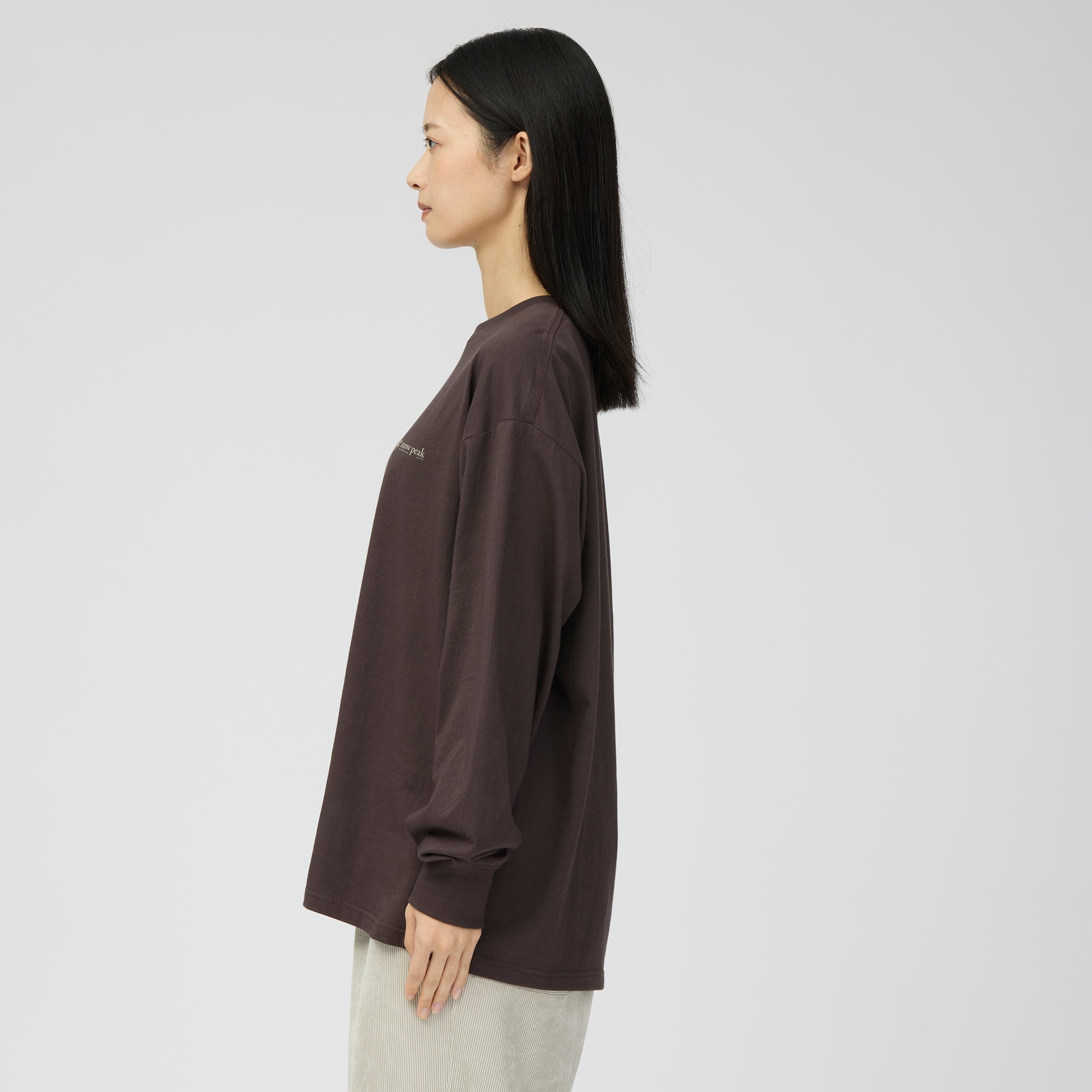 Soft Cotton Relaxed Logo L/S T-Shirt - Snow Peak UK