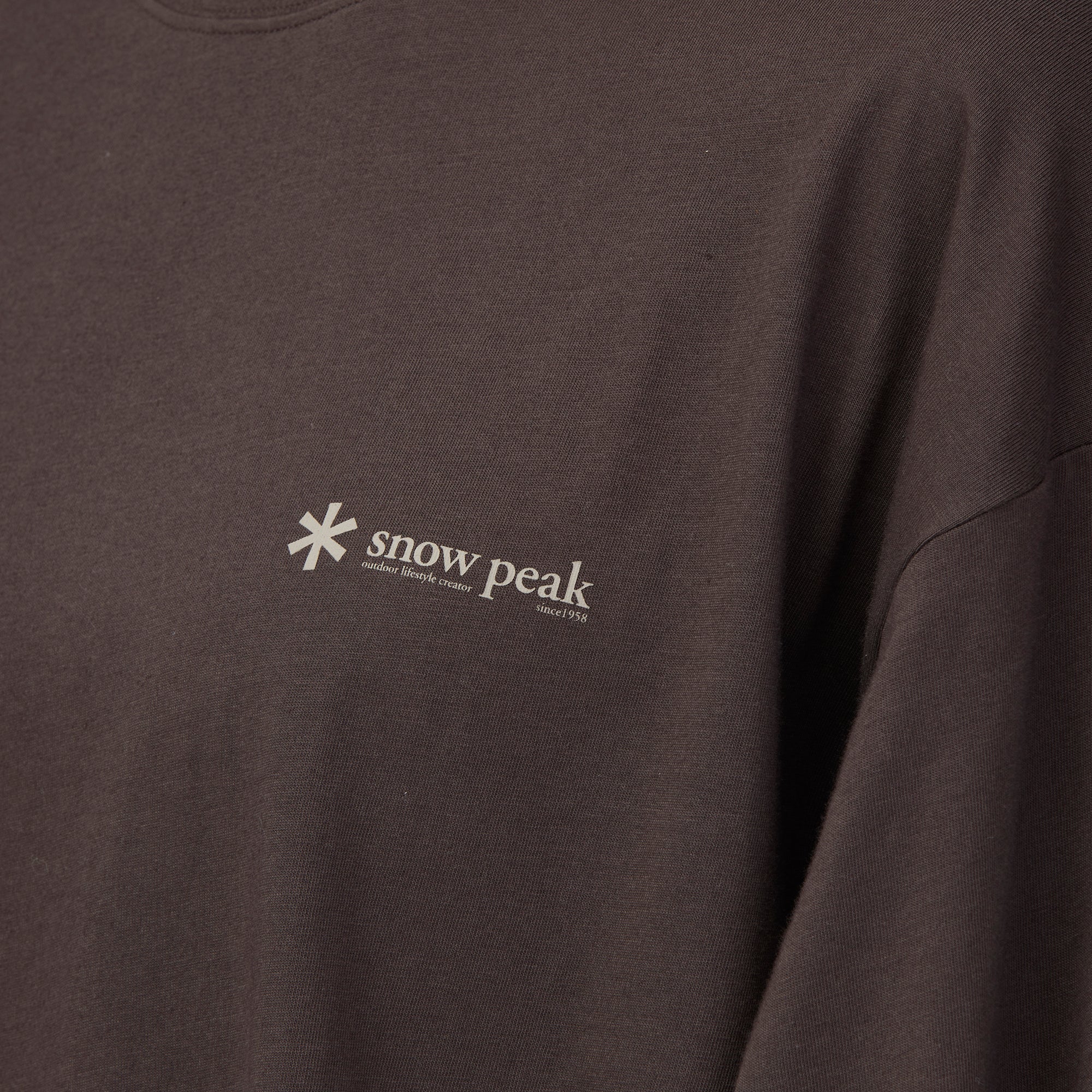 Soft Cotton Relaxed Logo L/S T-Shirt - Snow Peak UK