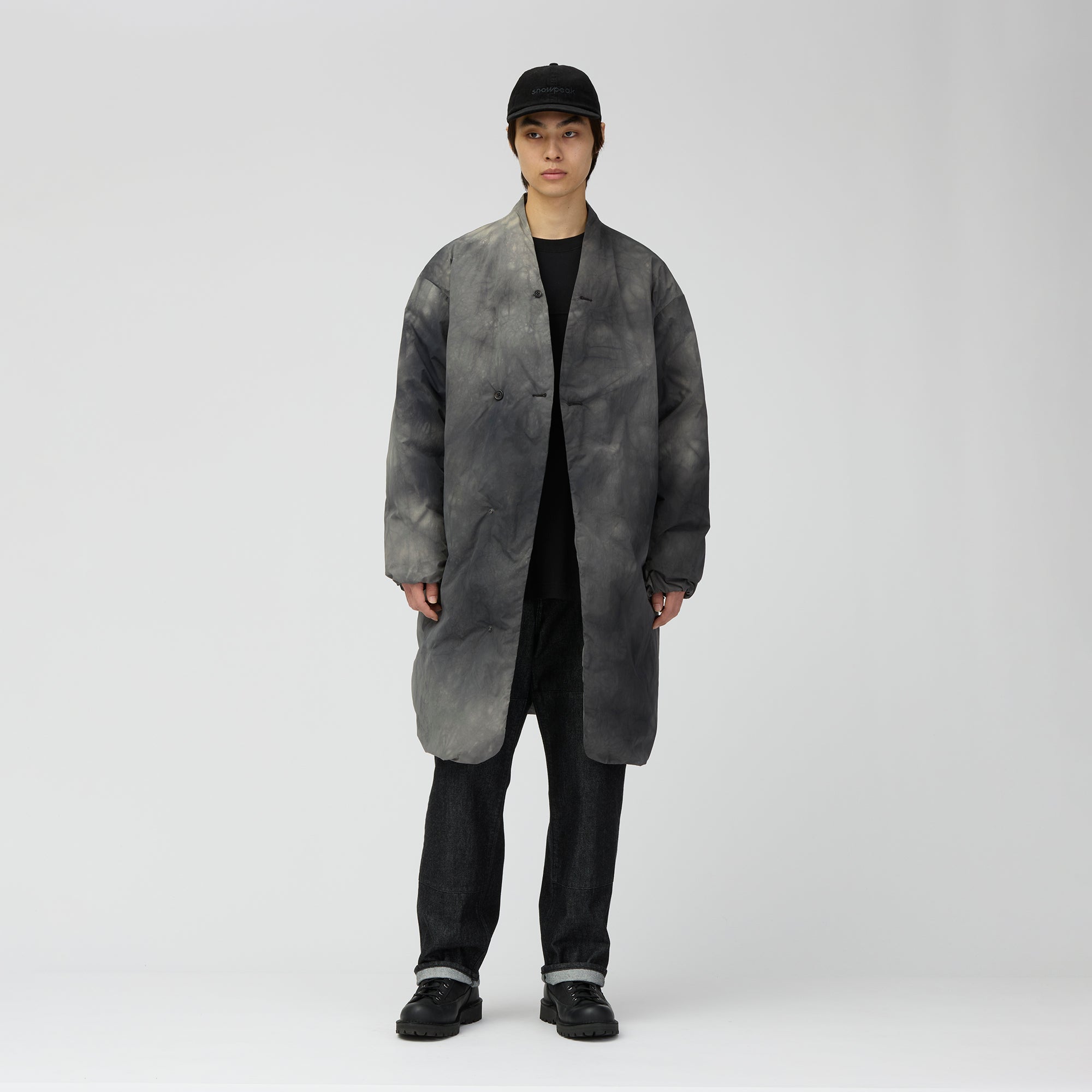 Shibori Dyeing Down Coat - Snow Peak UK