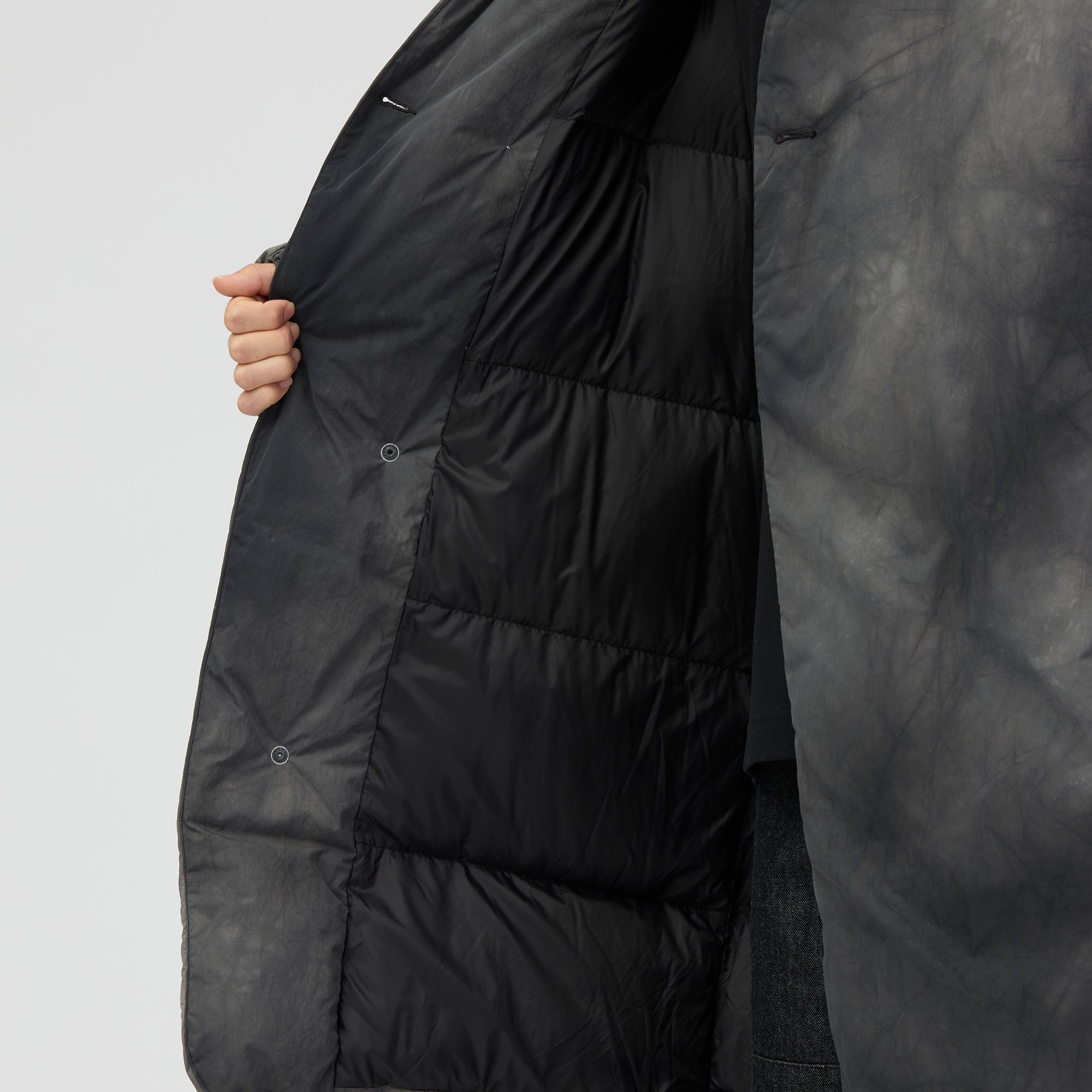 Shibori Dyeing Down Coat - Snow Peak UK