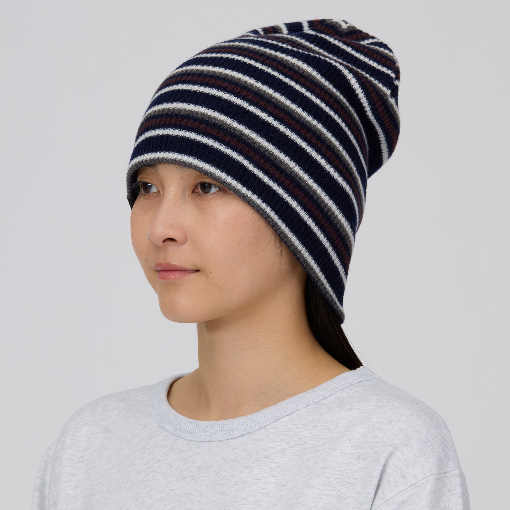 Multi Stripe Knit Cap