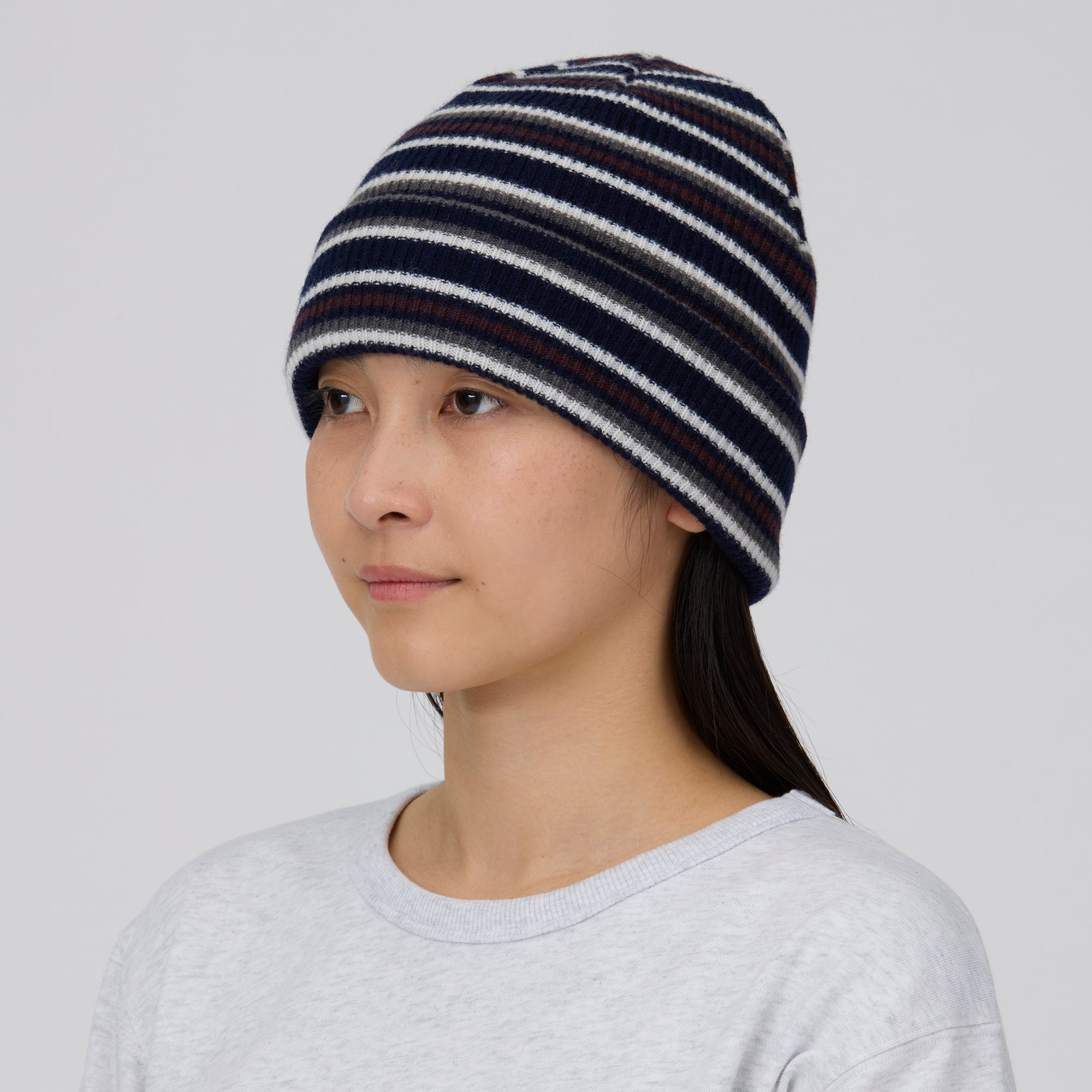 Multi Stripe Knit Cap