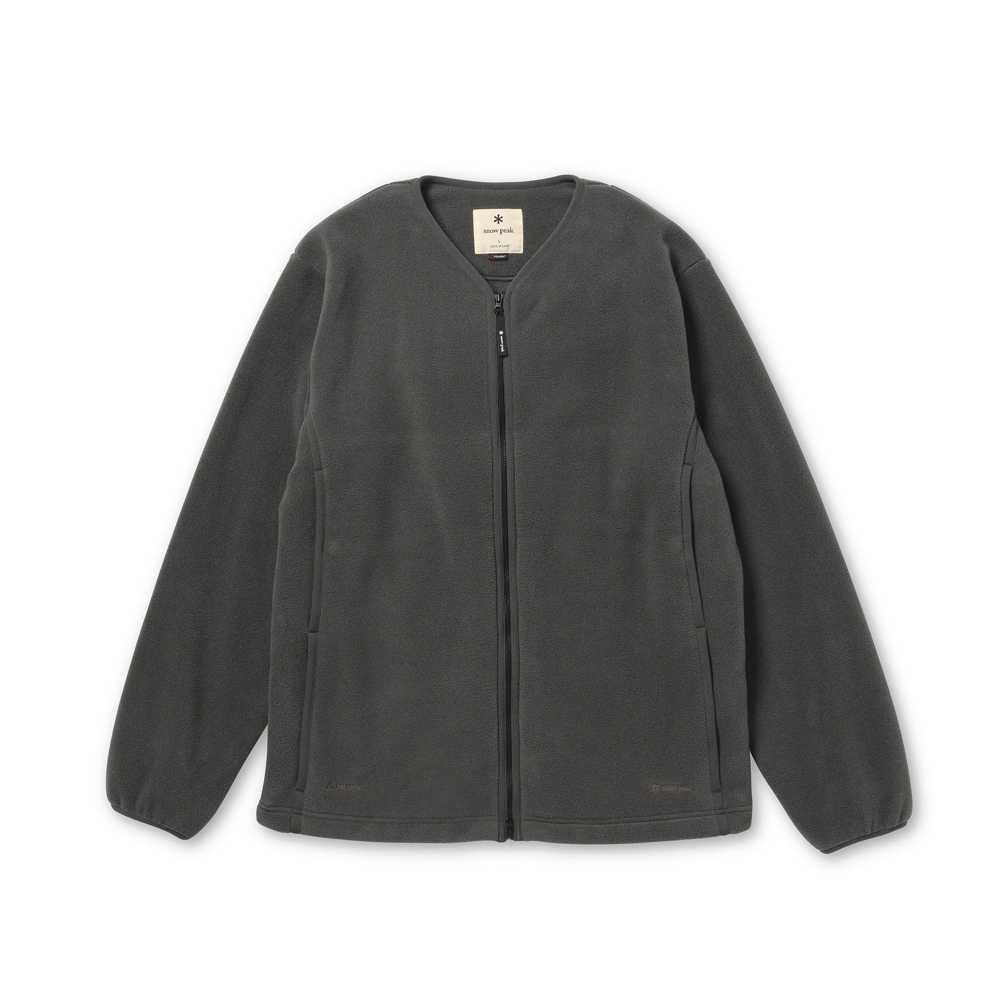 Water-Repellent Fleece Cardigan Charcoal 100261CS1002013 - Snow Peak UK