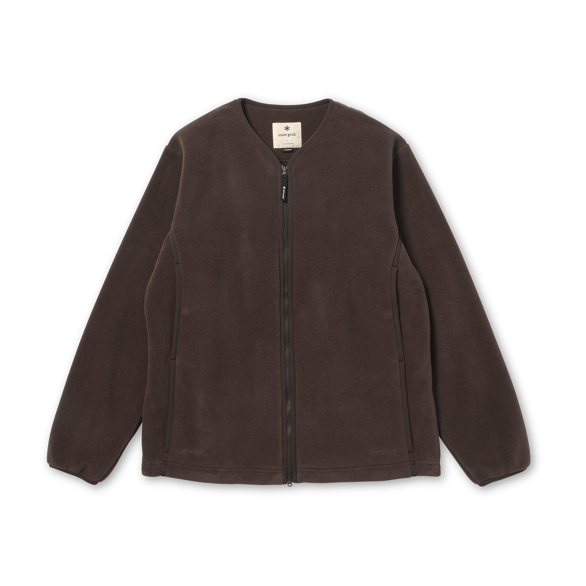 Water-Repellent Fleece Cardigan Dark Brown 100261CS1002033 - Snow Peak UK