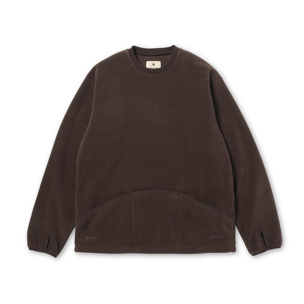 Water-Repellent Fleece Pullover Dark Brown 100261CS1102033 - Snow Peak UK