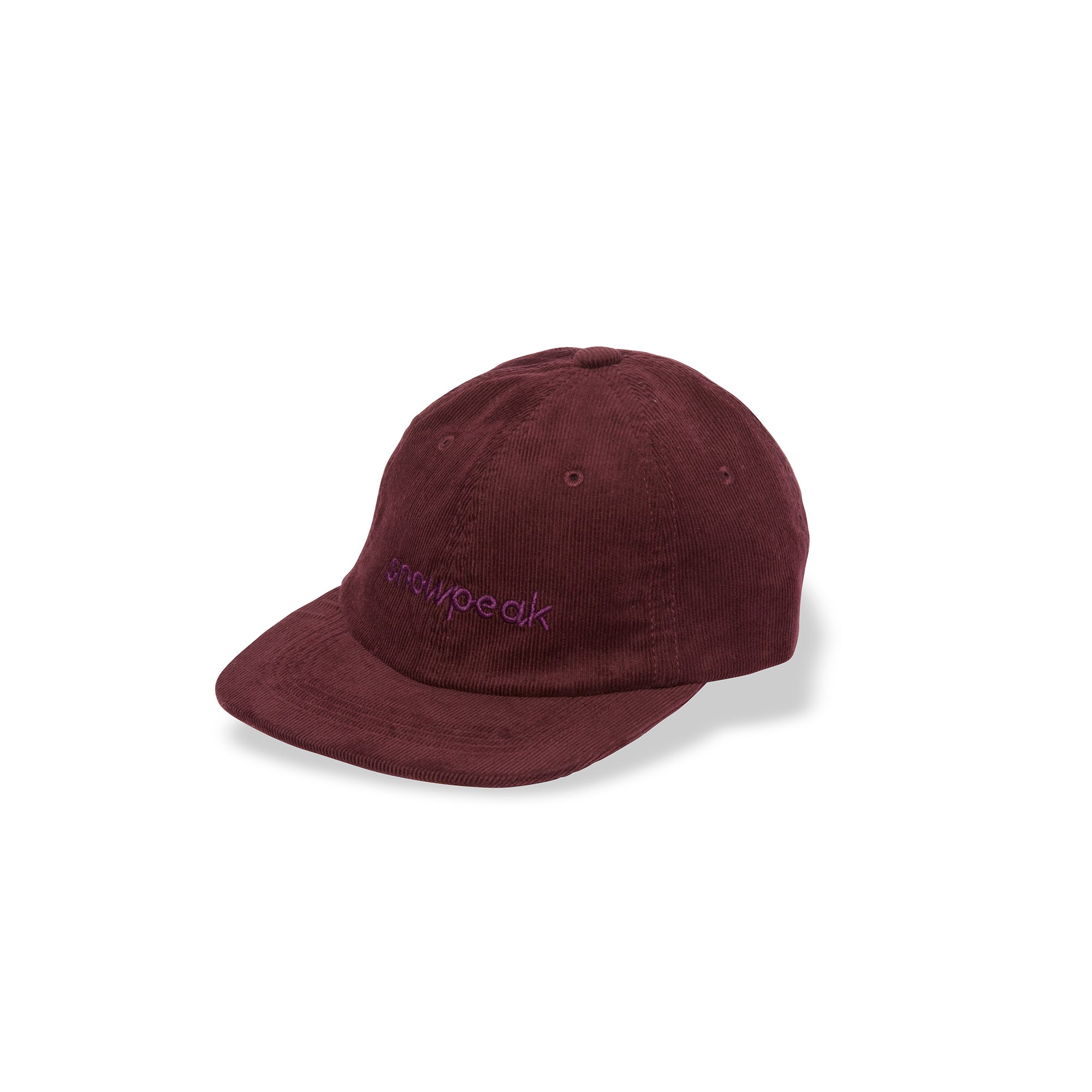 Corduroy Logo Design Cap Burgundy 100261CH0100043 - Snow Peak UK
