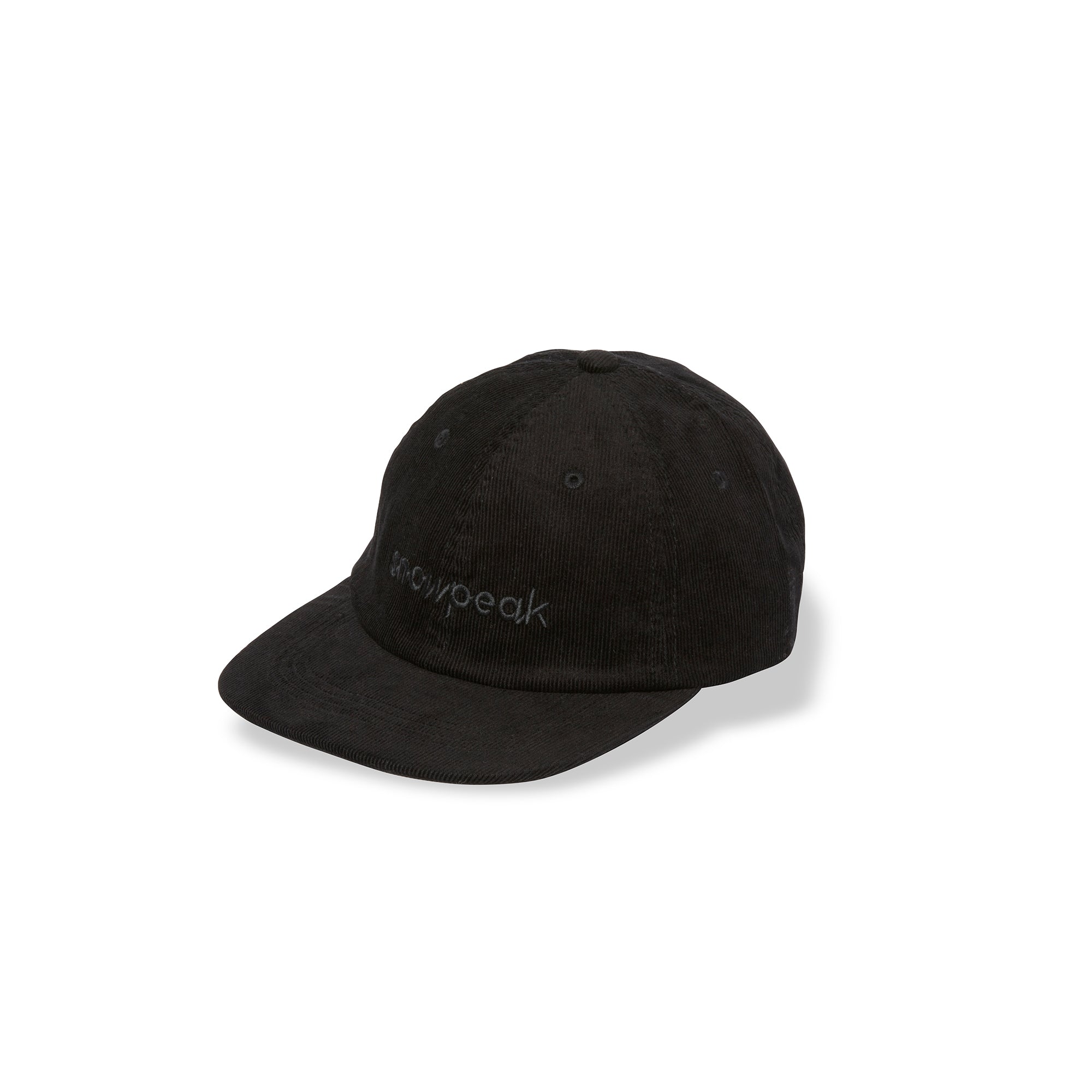 Corduroy Logo Design Cap Black 100261CH0100019 - Snow Peak UK