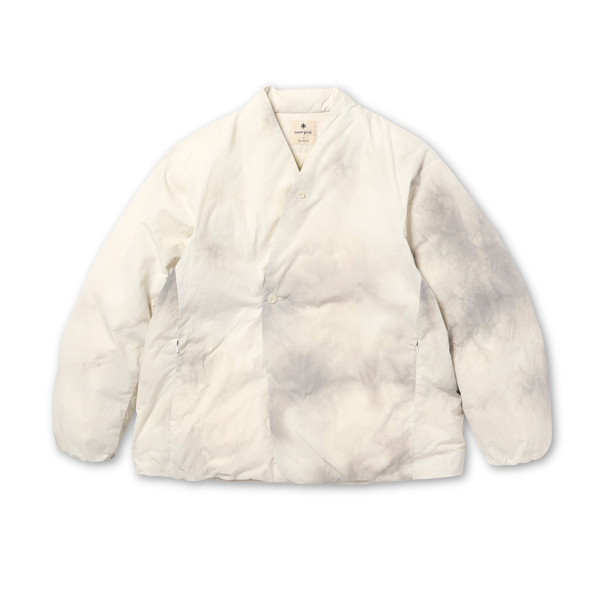 Shibori Dyeing Down Jacket Ivory 100261DO0202022 - Snow Peak UK