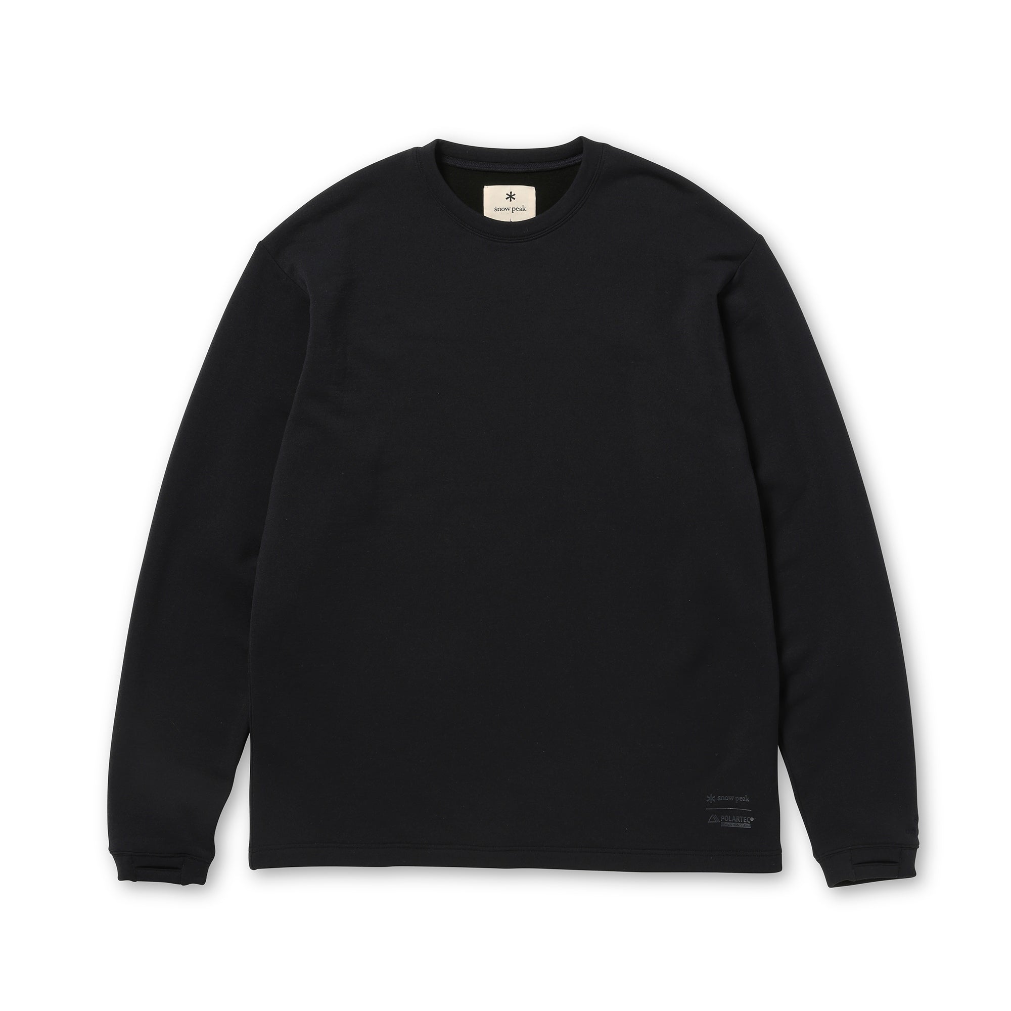 Polartec Power Wool Pullover Black 100261CS0902019 - Snow Peak UK
