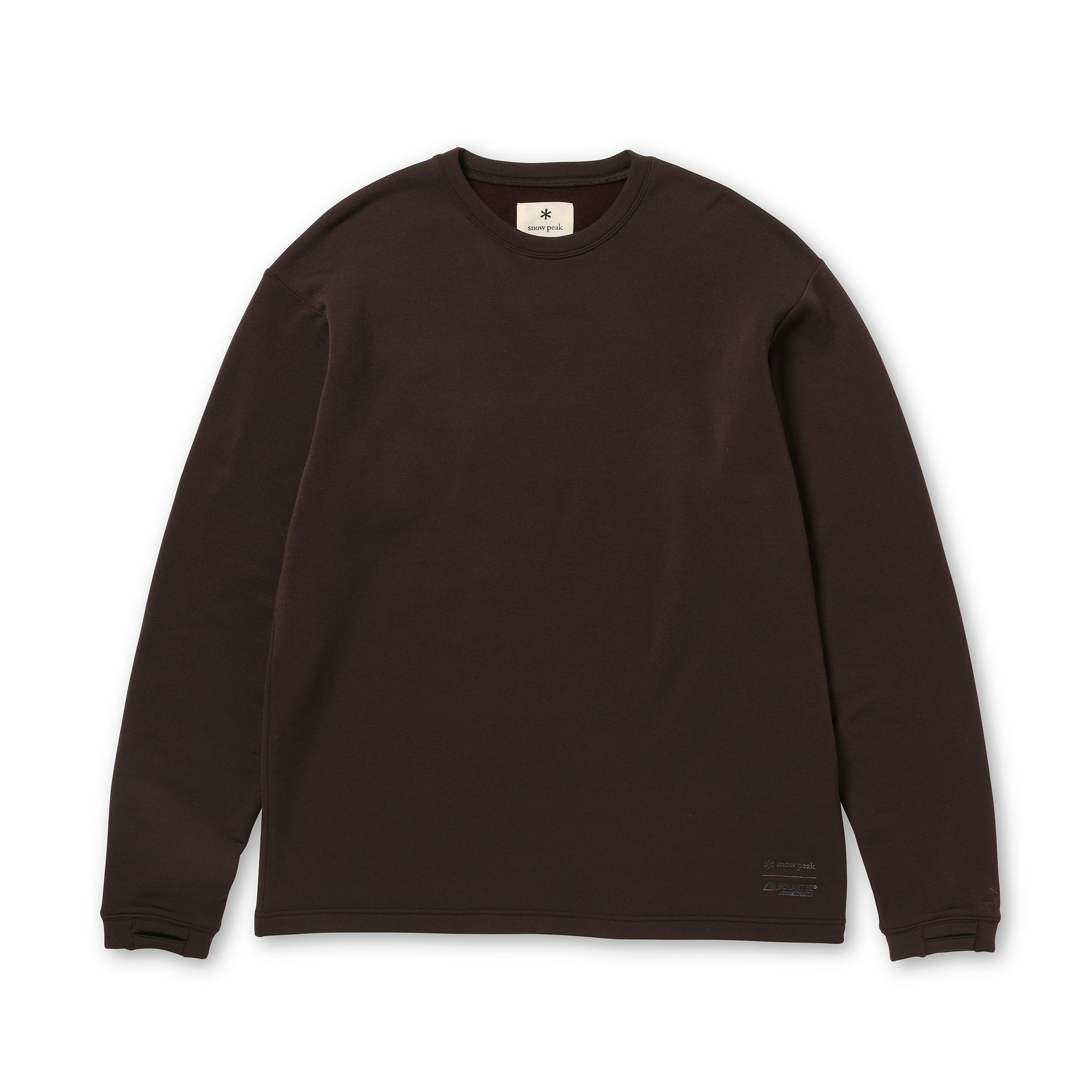 Polartec Power Wool Pullover Dark Brown 100261CS0902033 - Snow Peak UK