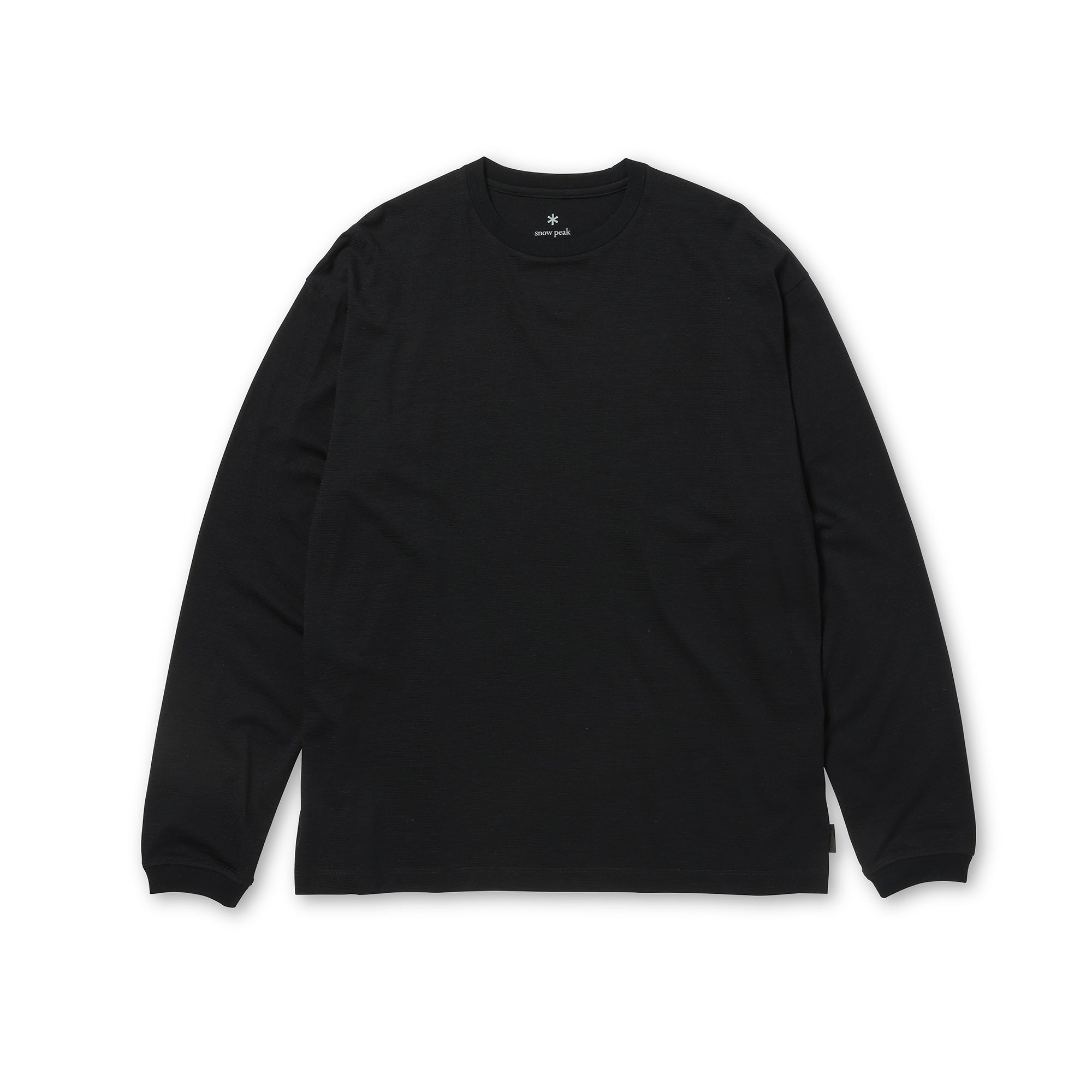 Wool Nylon Ripple L/S Pullover Black 100261CS0402019 - Snow Peak UK