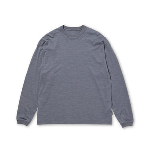 Wool Nylon Ripple L/S Pullover Light Blue 100261CS0402071 - Snow Peak UK