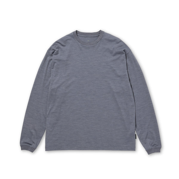 Wool Nylon Ripple L/S Pullover Light Blue 100261CS0402071 - Snow Peak UK
