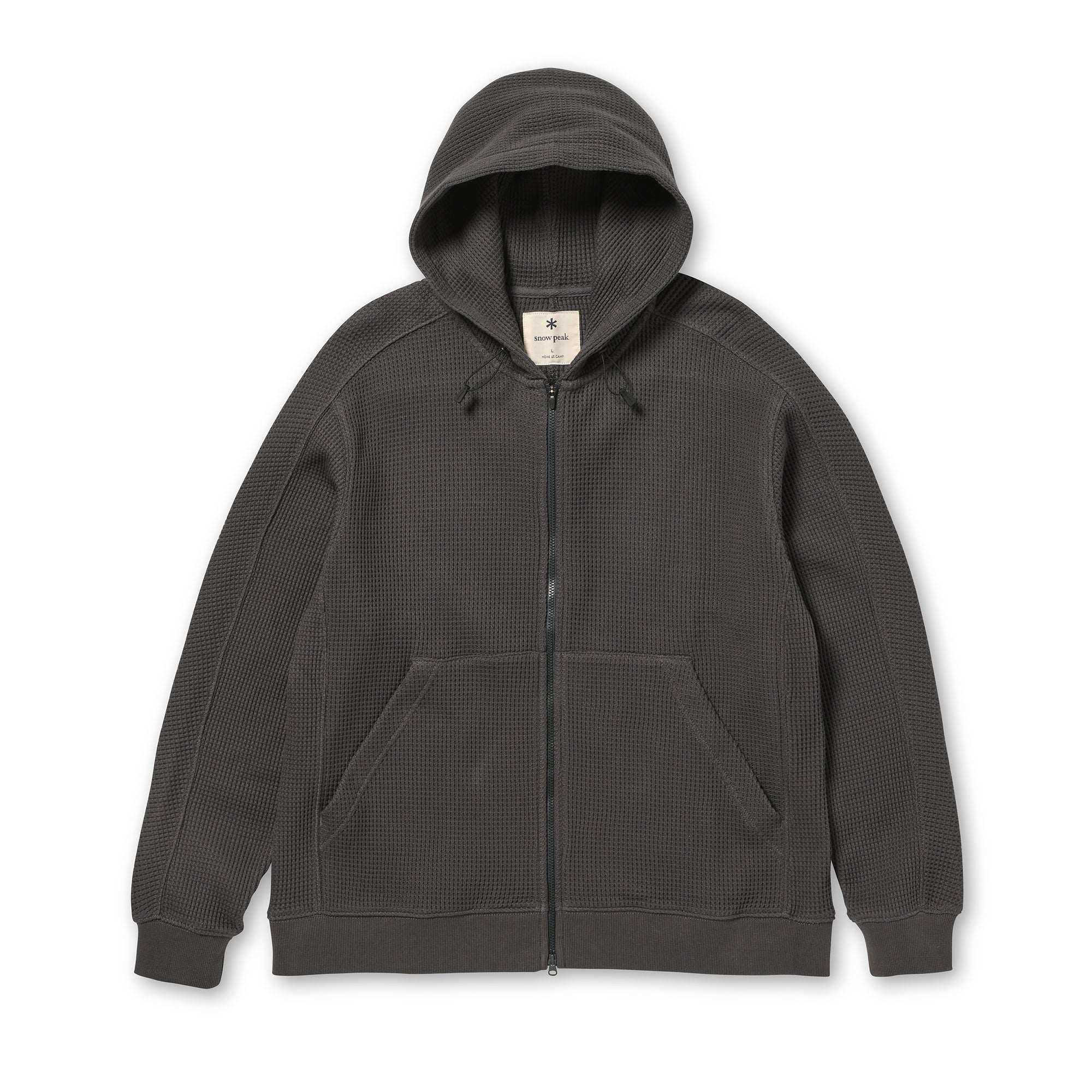 Heavyweight Waffle Zip Parka Charcoal 100261CS0611013 - Snow Peak UK