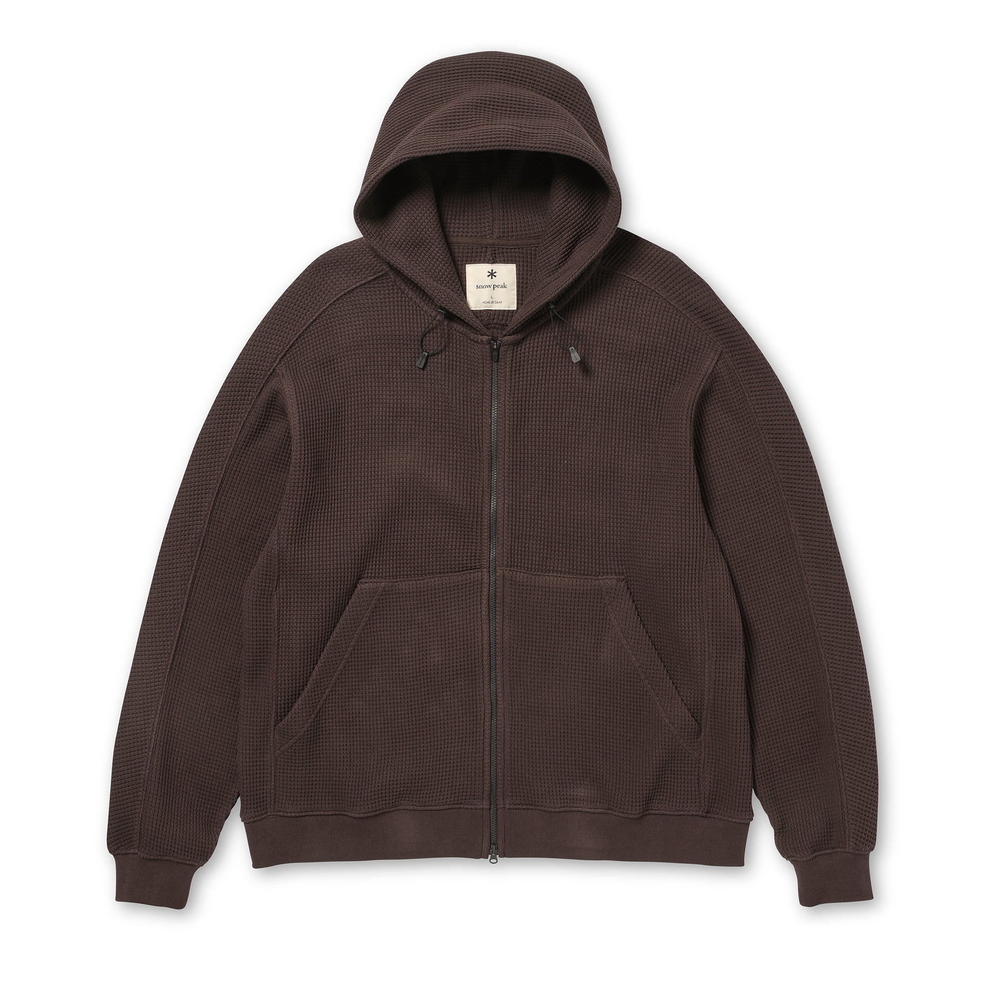 Heavyweight Waffle Zip Parka Dark Brown 100261CS0611033 - Snow Peak UK