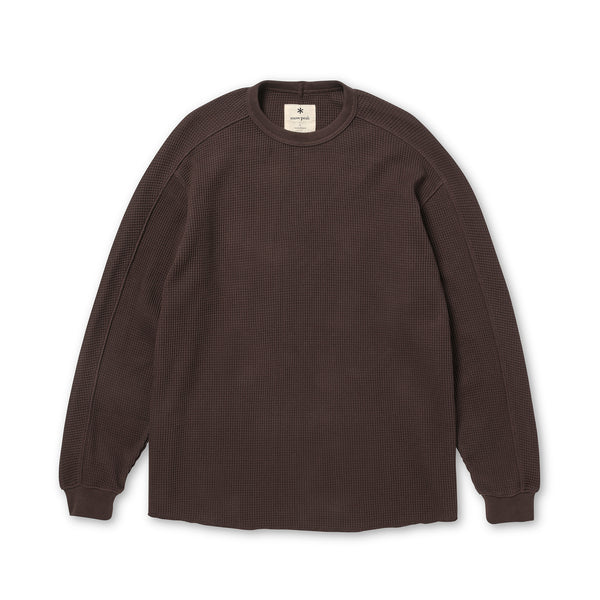 Heavyweight Waffle Pullover Dark Brown 100261CS0711033 - Snow Peak UK