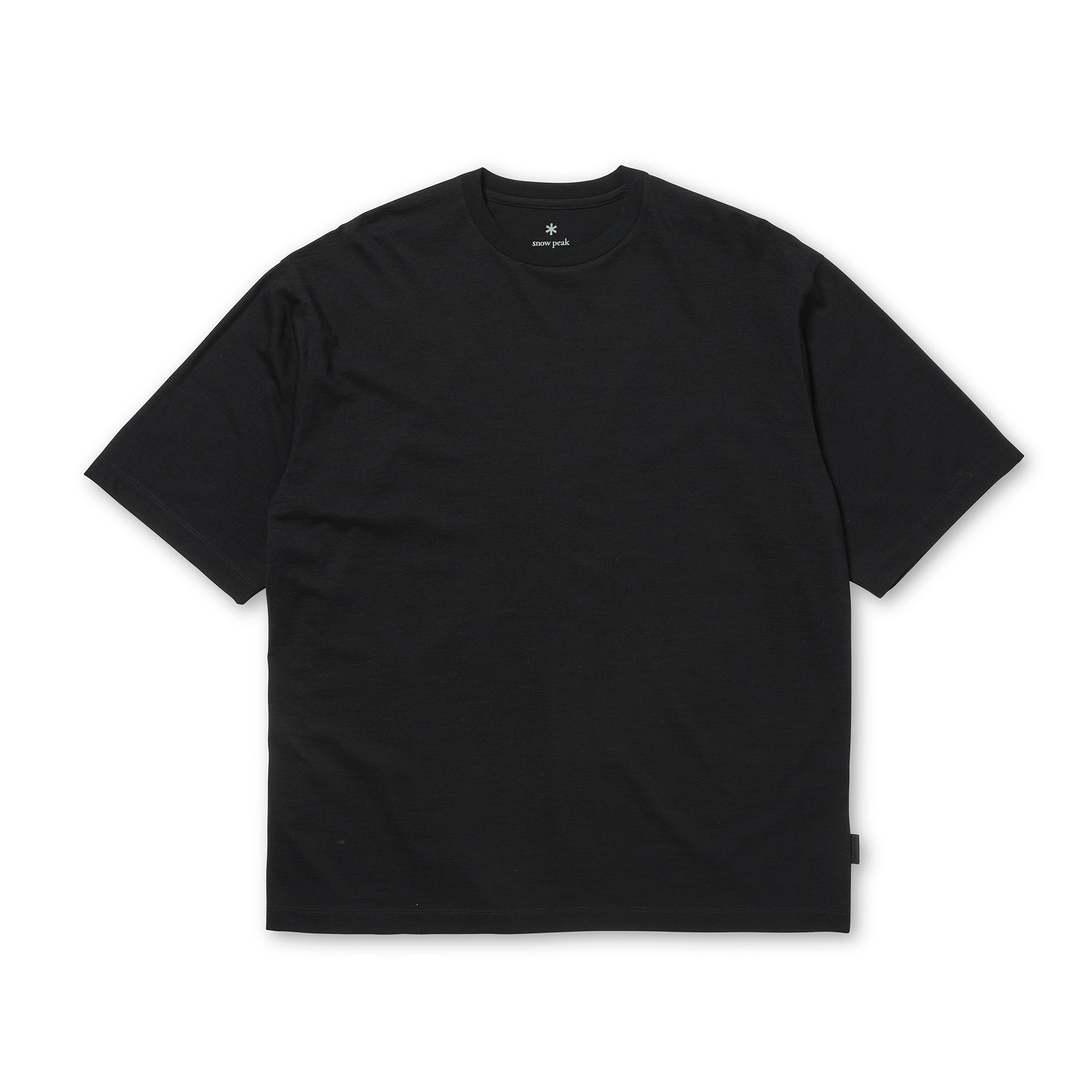 Wool Nylon Ripple S/S Pullover Black 100261CS0102019 - Snow Peak UK