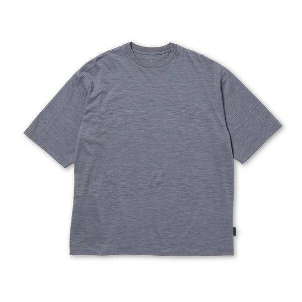 Wool Nylon Ripple S/S Pullover Light Blue 100261CS0102071 - Snow Peak UK
