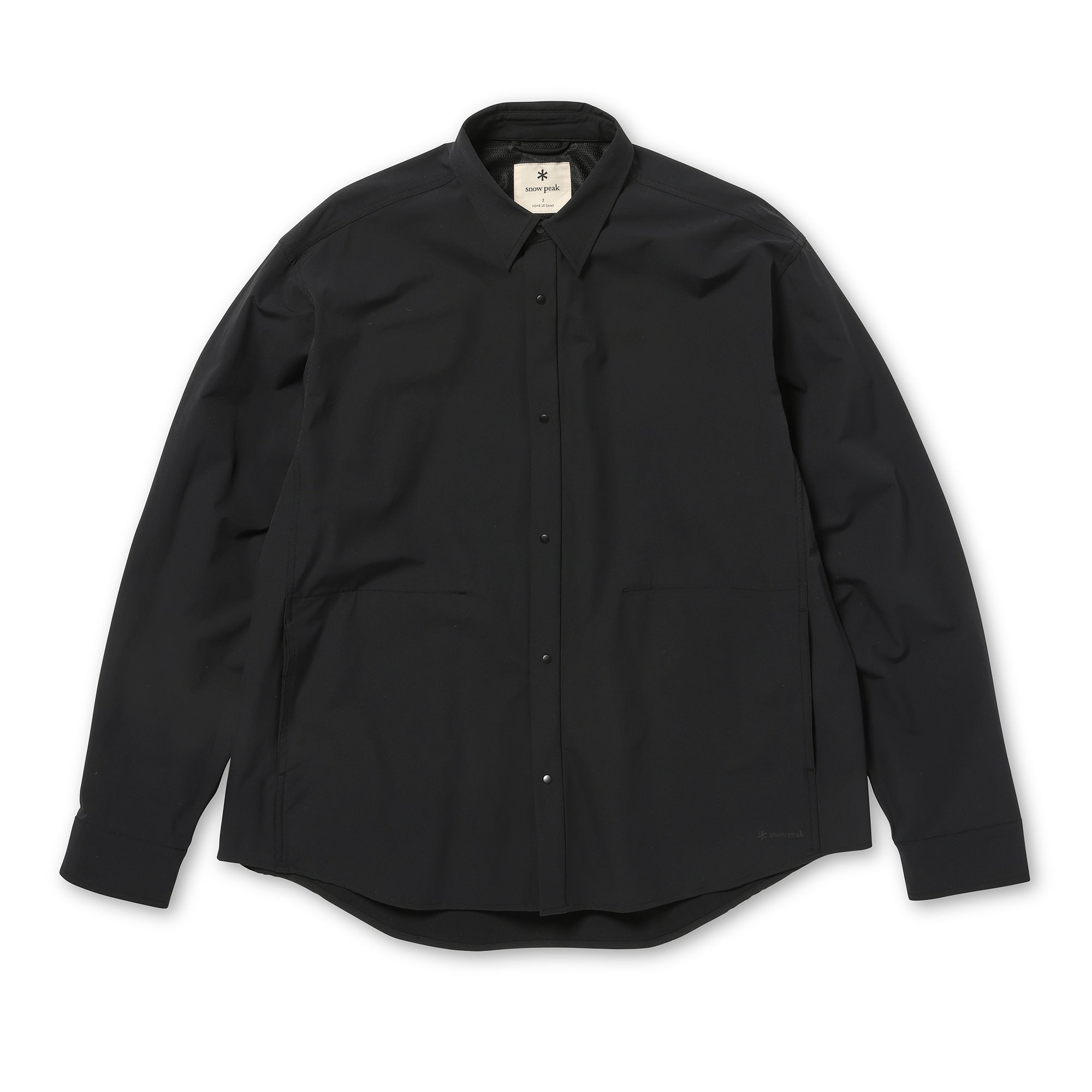 Water-Repellent Stretch Shirt Black 100261SH0102019 - Snow Peak UK