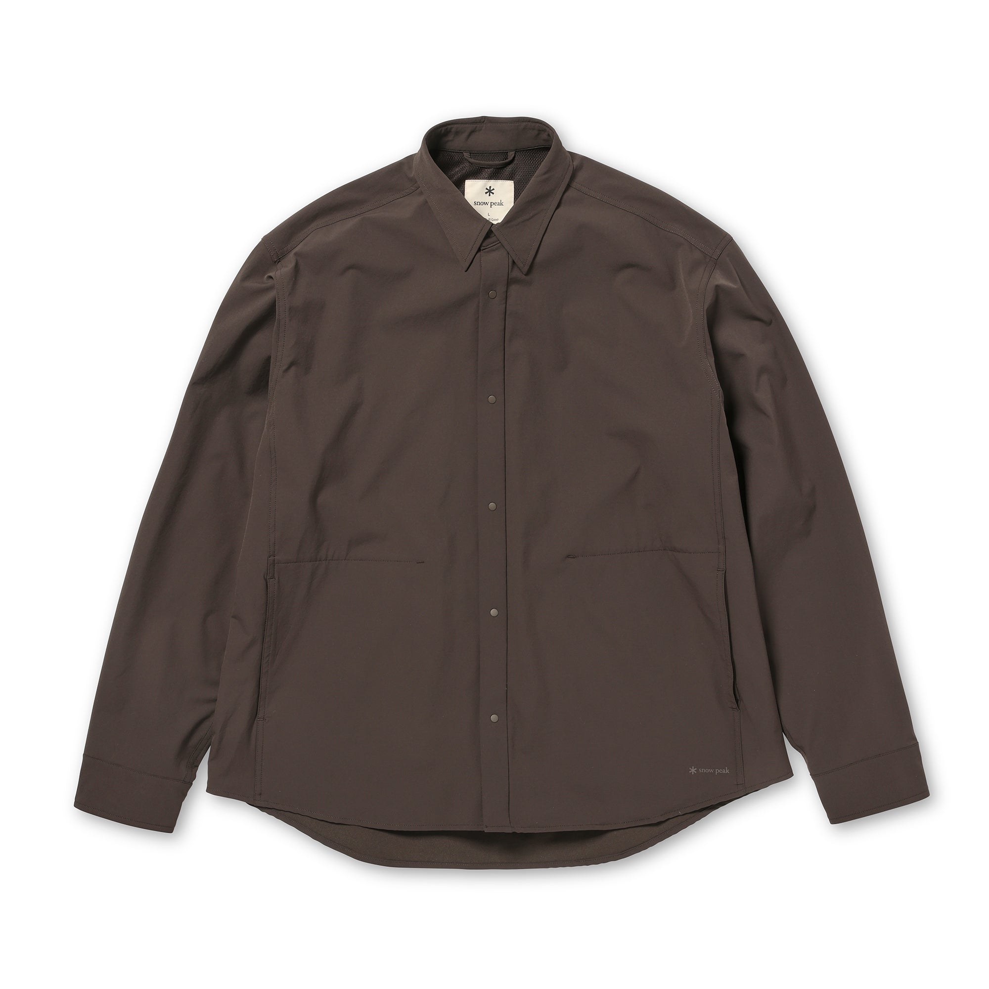 Water-Repellent Stretch Shirt Dark Brown 100261SH0102033 - Snow Peak UK