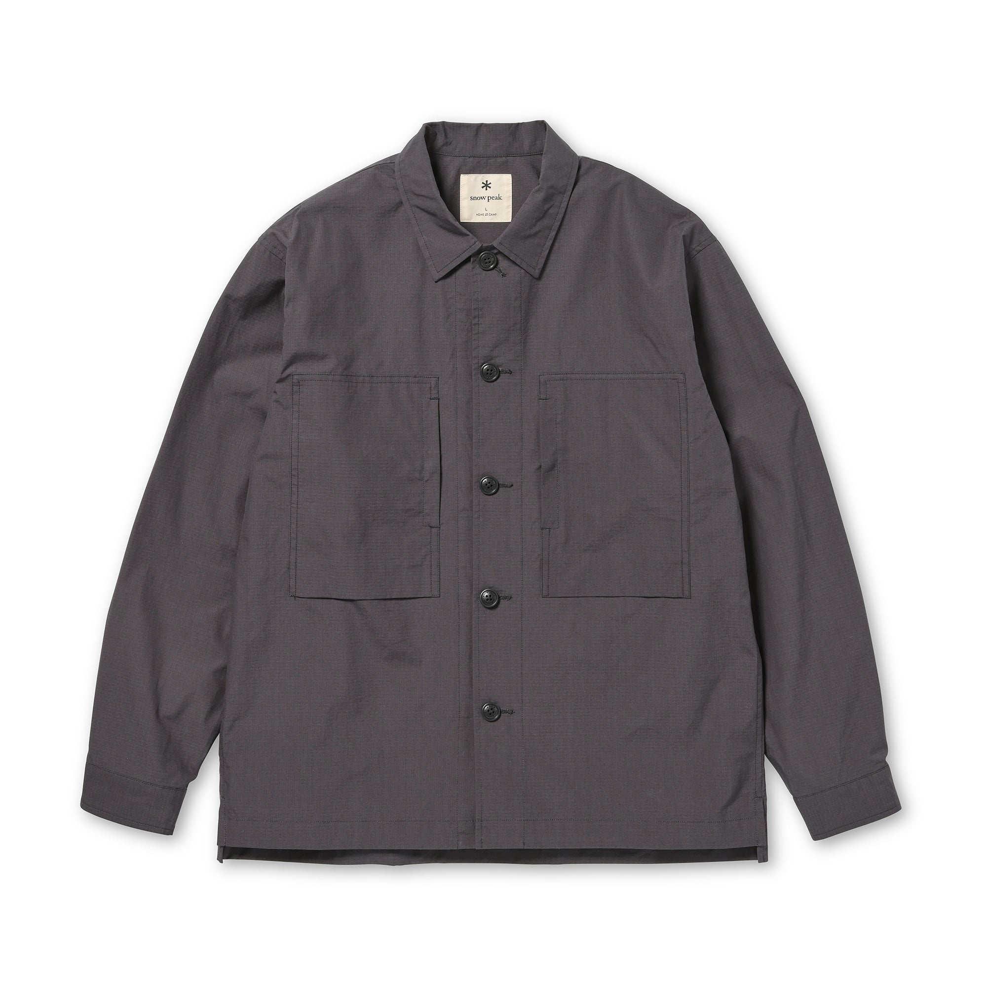 Cotton Ripstop Shirt Charcoal 100261SH0205013 - Snow Peak UK