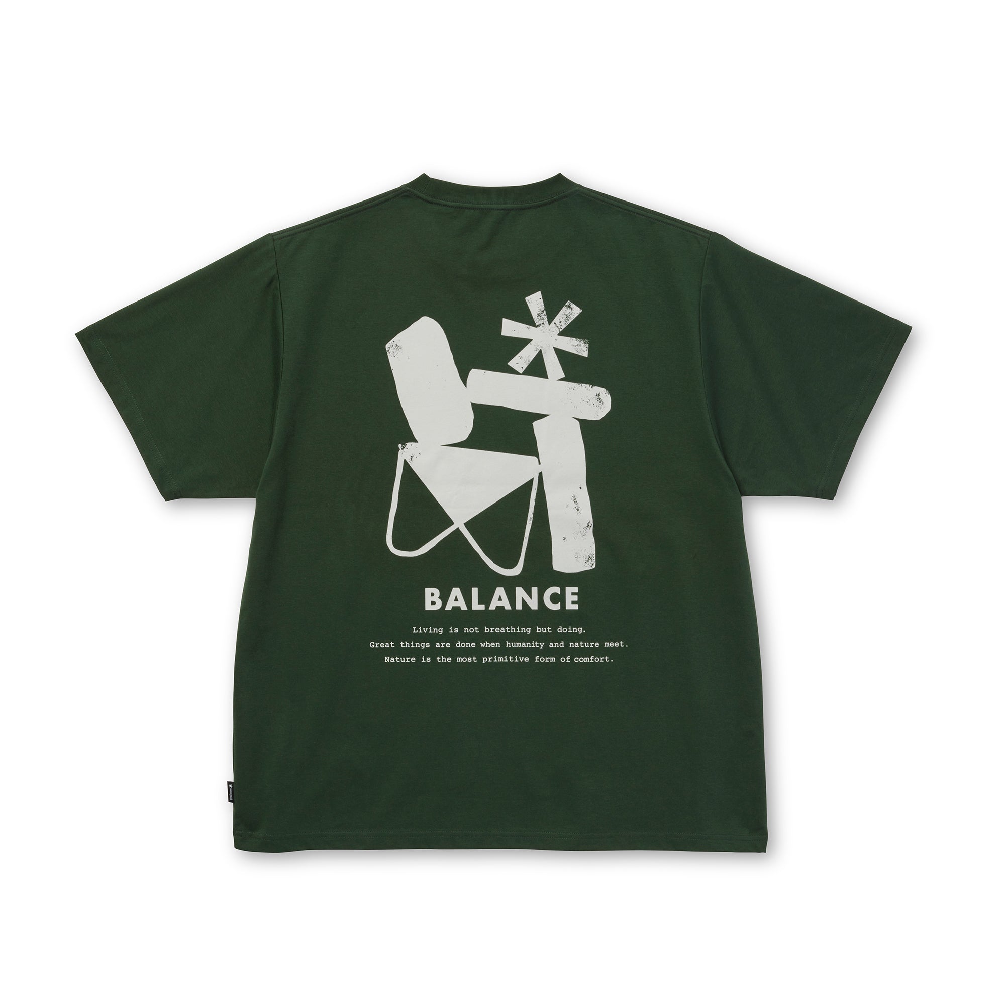 Elemental Balance T-Shirt Dark Green 100261TS0402064 - Snow Peak UK