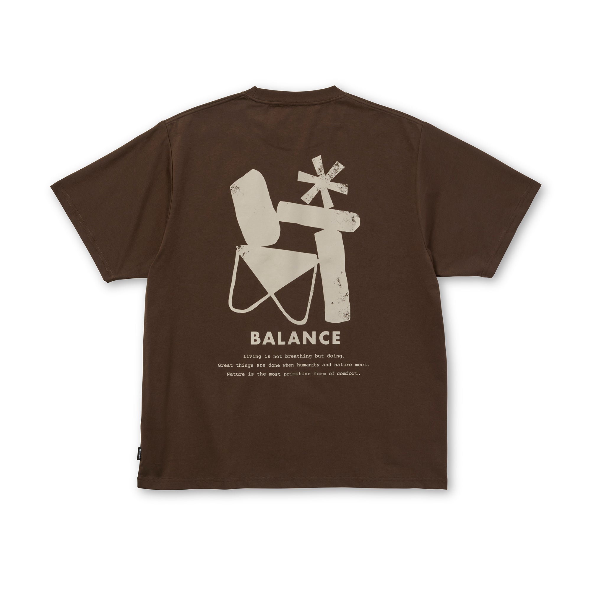 Elemental Balance T-Shirt Brown 100261TS0402032 - Snow Peak UK