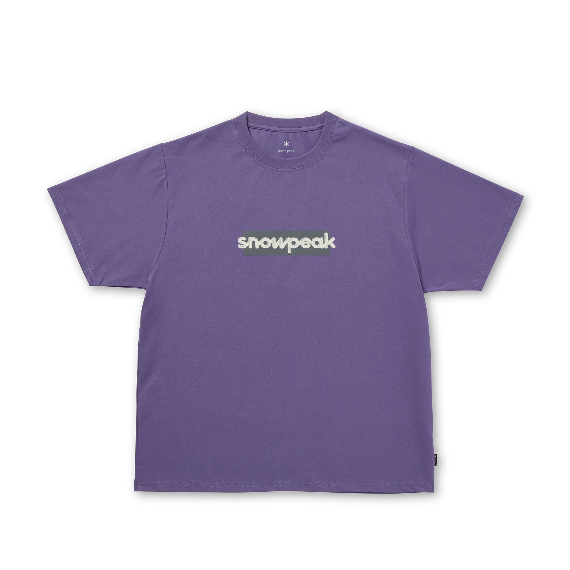 SP Reflective Typography T-Shirt Purple 100261TS0302082 - Snow Peak UK