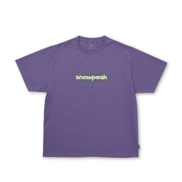 SP Reflective Typography T-Shirt Purple 100261TS0302082 - Snow Peak UK
