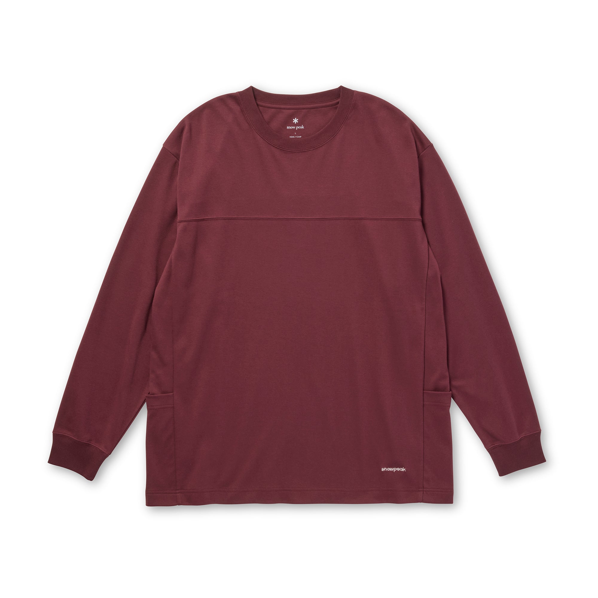 Stain Repellent L/S Pullover Burgundy 100261CS0302043 - Snow Peak UK