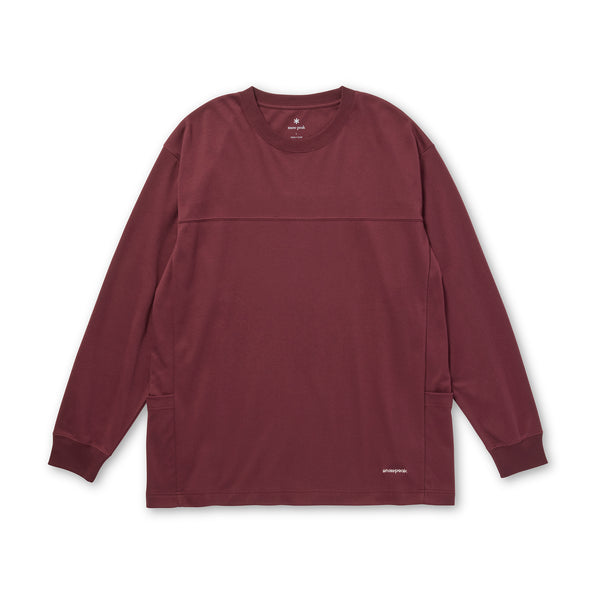 Stain Repellent L/S Pullover Burgundy 100261CS0302043 - Snow Peak UK