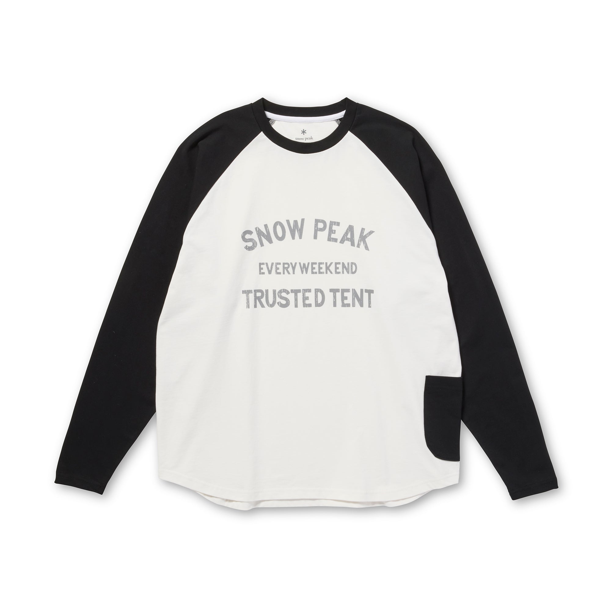 Raglan Multi Color L/S T-Shirt Off White 100261TS0202002 - Snow Peak UK