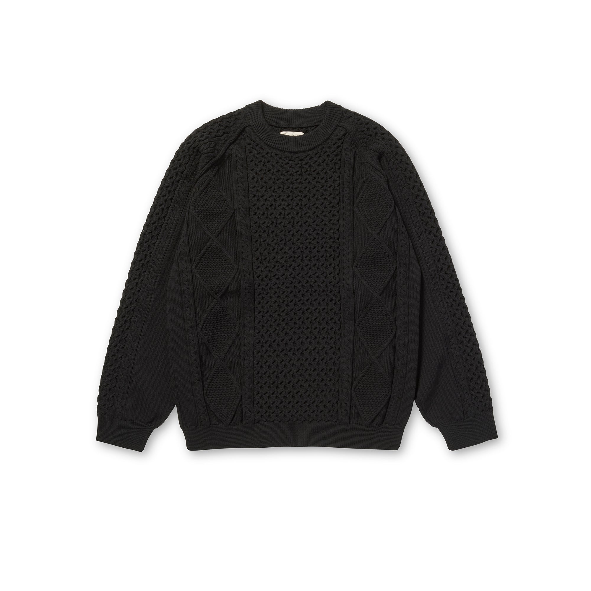 Technical Aran Knit Black 100261KN0102019 - Snow Peak UK