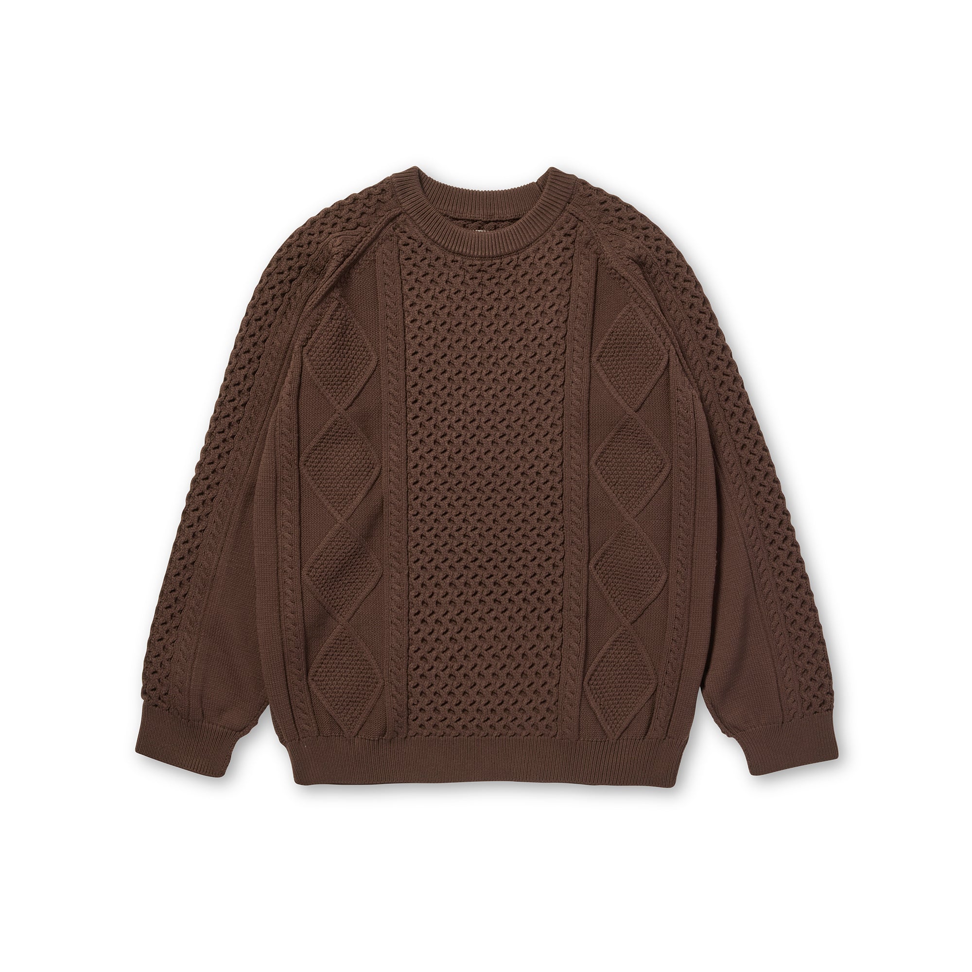 Technical Aran Knit Brown 100261KN0102032 - Snow Peak UK