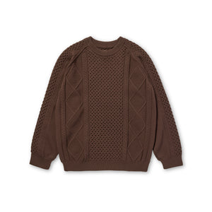 Technical Aran Knit Brown 100261KN0102032 - Snow Peak UK