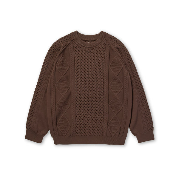 Technical Aran Knit Brown 100261KN0102032 - Snow Peak UK