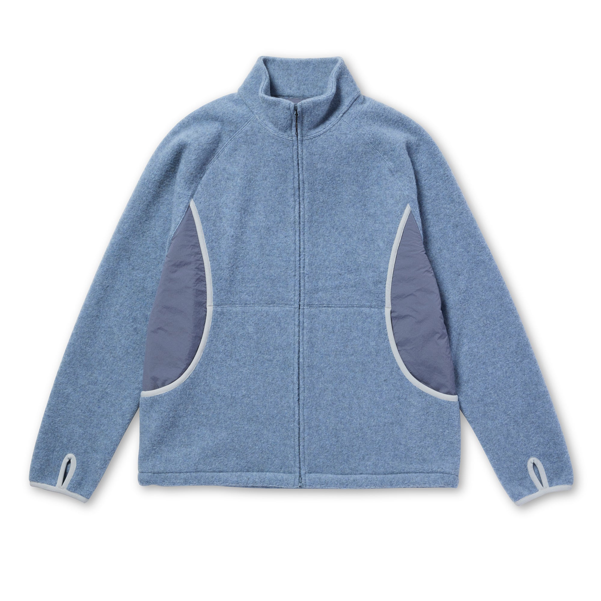 Calamai Wool Fleece Jacket Light Blue 100261CS1302071 - Snow Peak UK
