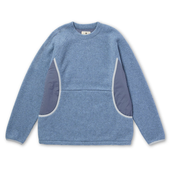 Calamai Wool Fleece Pullover Light Blue 100261CS1402071 - Snow Peak UK