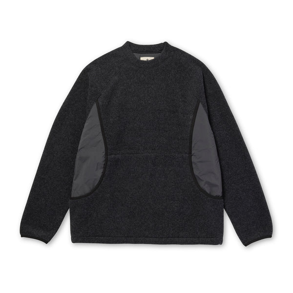 Calamai Wool Fleece Pullover Charcoal 100261CS1402013 - Snow Peak UK