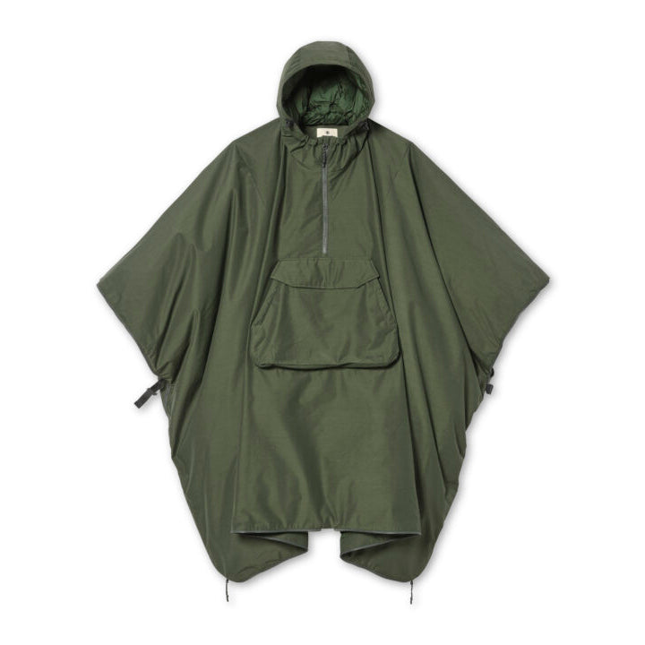 FR 2L Down Poncho Dark Olive 100261DO0800067 - Snow Peak UK