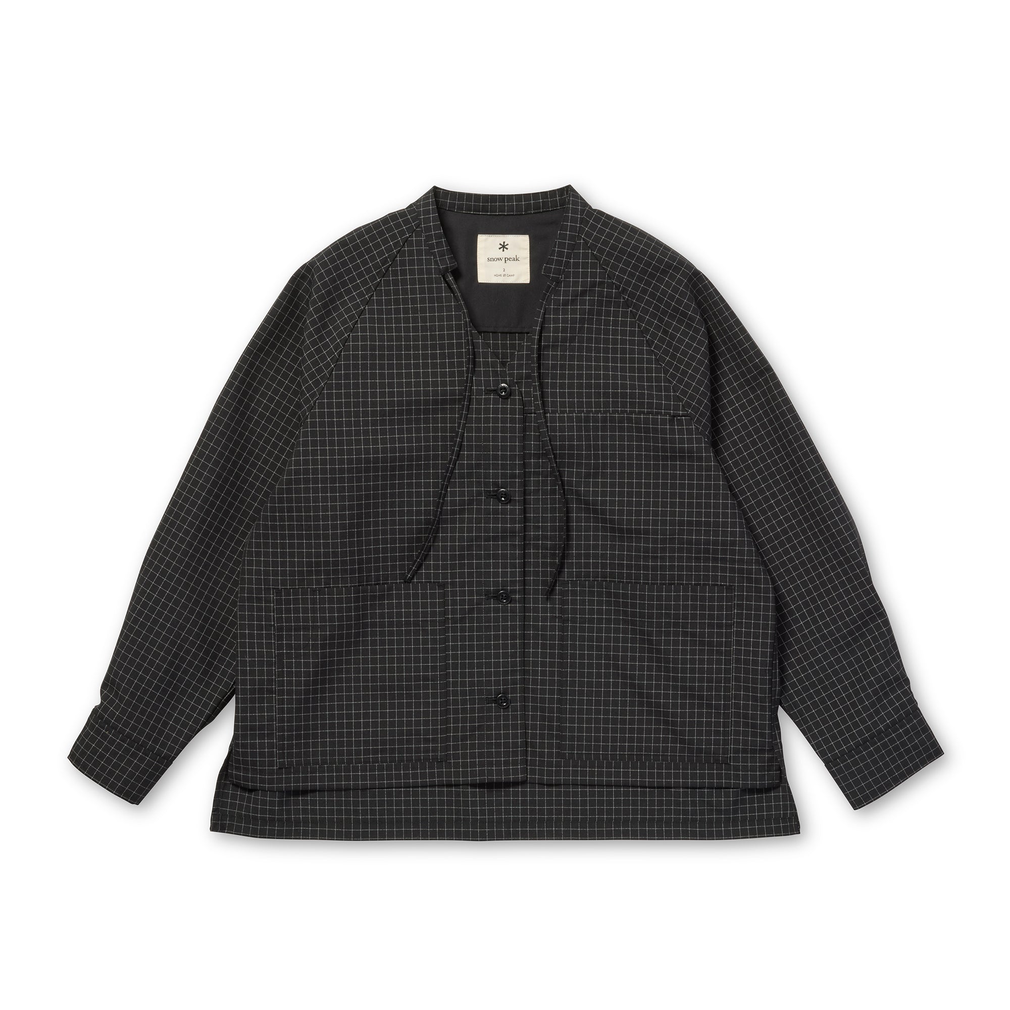 Wool Reflective Grid Coverall W's Black 102261JK0411019 - Snow Peak UK