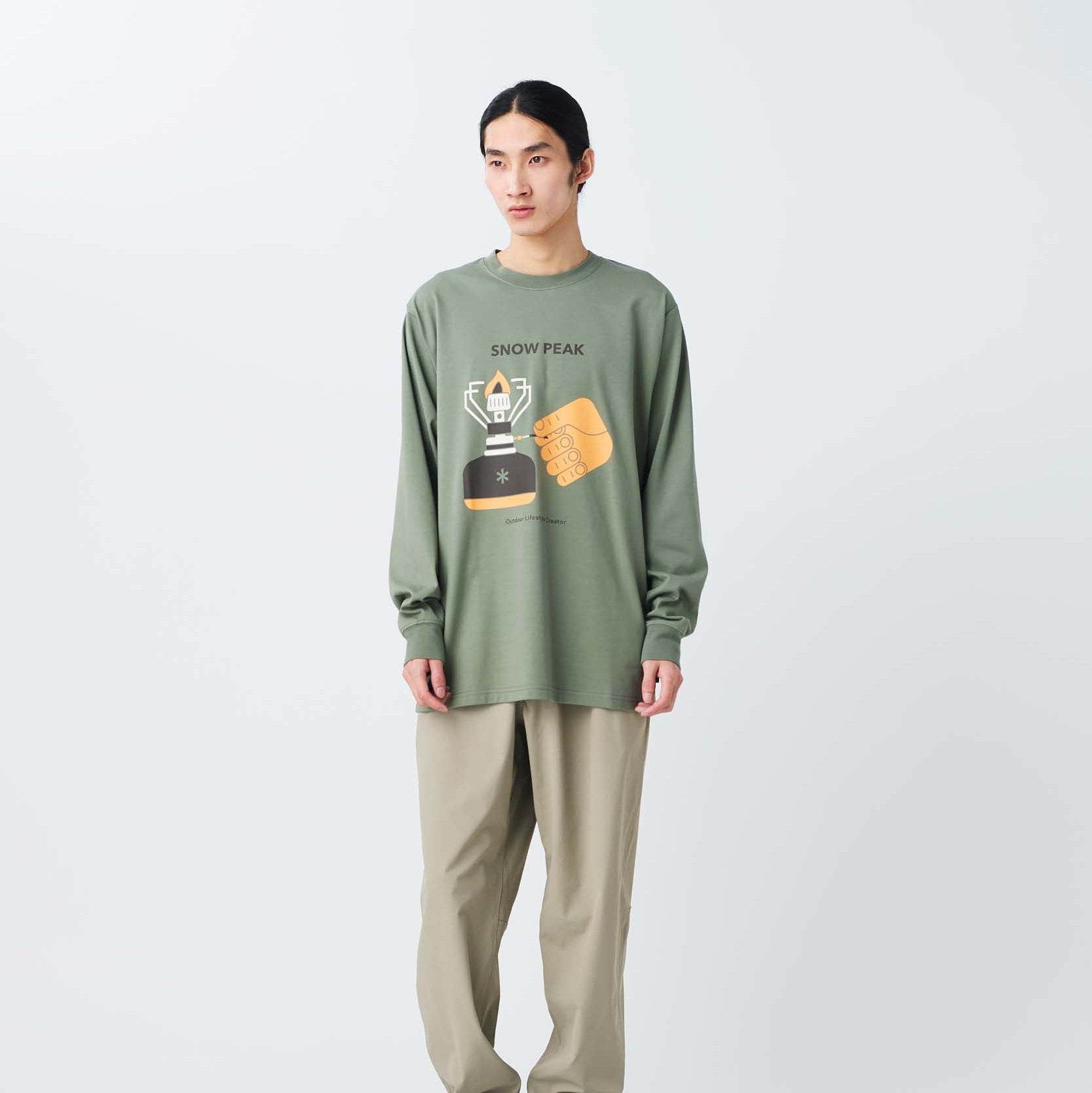 Enjoy Camping L/S T-Shirt - Snow Peak UK