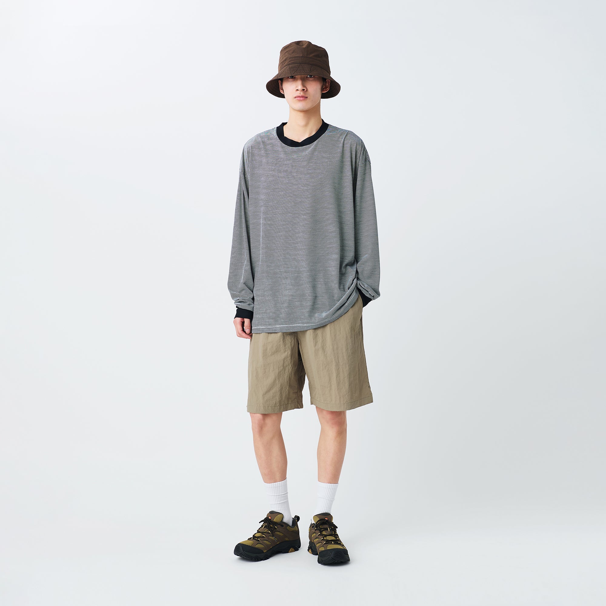 Summer Wool Stripe L/S T-Shirt - Snow Peak UK