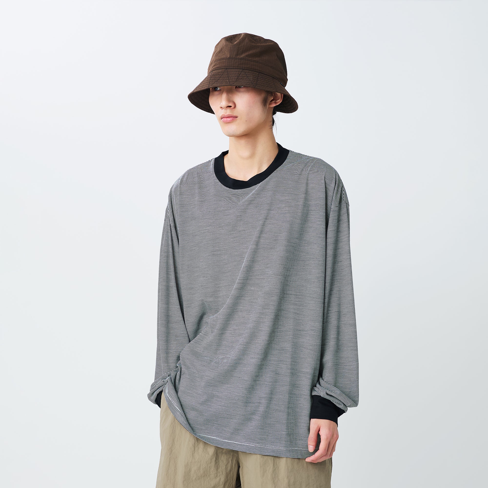 Summer Wool Stripe L/S T-Shirt - Snow Peak UK
