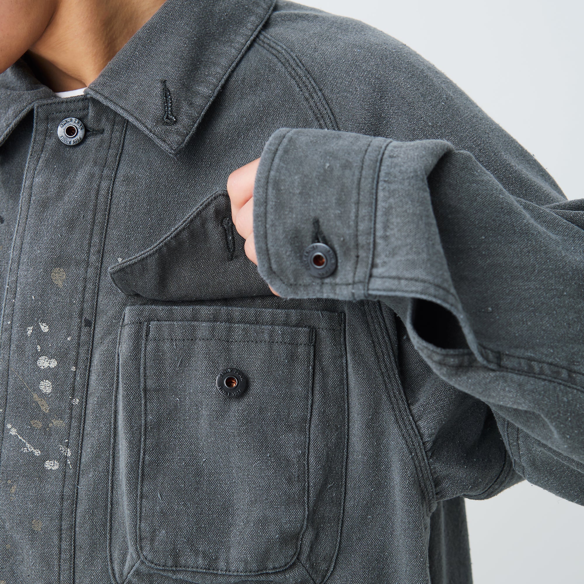 Sulphur Dyed Fade Painted Coverall - Snow Peak UK